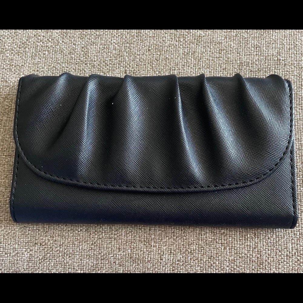 Black slim clutch, NWOT